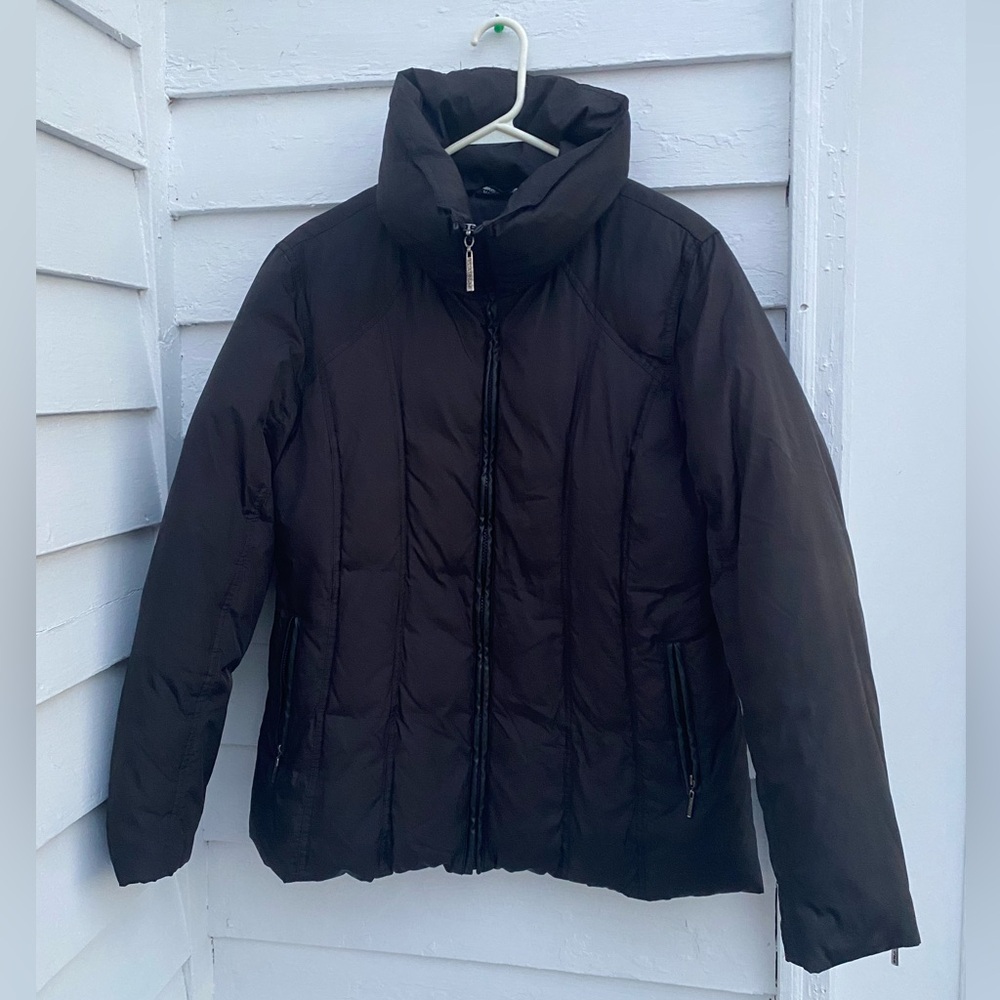 Platinum Utex Down Quilted Puffer Jacket Black Coat